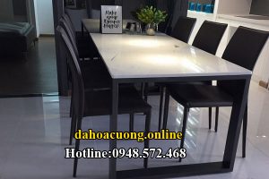 bàn ăn đá hoa cương