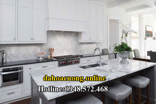 đá marble trắng vân mây tự nhiên 1