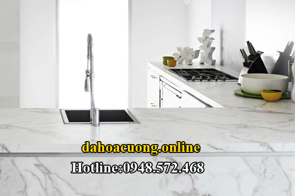 đá marble trắng vân mây tự nhiên 4